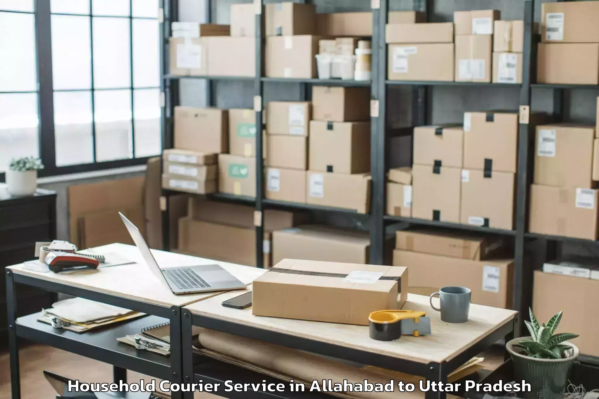 Book Allahabad to Dudhinagar Household Courier Online